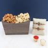 SFU E Com Set Of 2 Rakhi With Dry Fruit Hamper For Rakshabandhan Gift | Dry Fruit And Rakhi For Brother | Dry Fruit Basket Hamper | 43 view 1