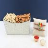 SFU E Com Set Of 2 Rakhi With Dry Fruit Hamper For Rakshabandhan Gift | Dry Fruit And Rakhi For Brother | Dry Fruit Basket Hamper | 132 view 1