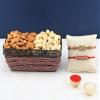 SFU E Com Set Of 2 Rakhi With Dry Fruit Hamper For Rakshabandhan Gift | Dry Fruit And Rakhi For Brother | Dry Fruit Basket Hamper | 34 view 1