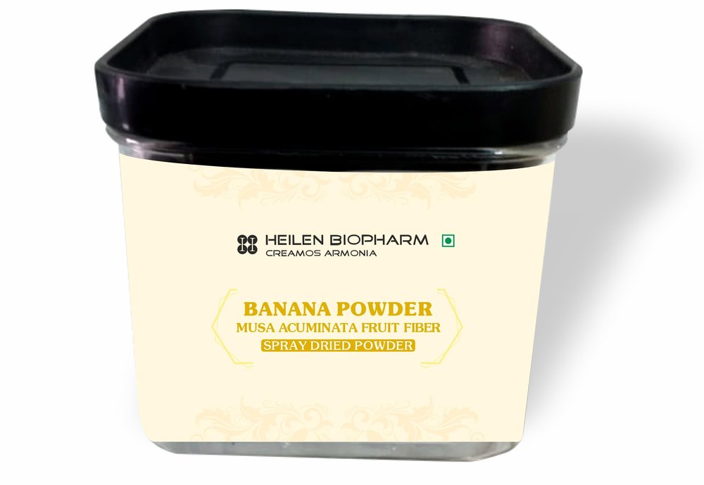 Heilen Biopharm Banana Spray Dried Powder | Pure & Natural | Nutrition-Rich Fruit Powder | For Smoothies, Shakes, Bakery & Skincare | 200 g Pack of 1