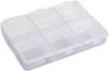 Cazuela Pill Boxes, Daily Pill Boxes, Transparent Pill Box, Pill Storage Box, Comes with Braille Medicine Dispenser with 6 Compartments for Travel and Outdoor (Pack of 2) view 1