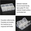 Cazuela Pill Boxes, Daily Pill Boxes, Transparent Pill Box, Pill Storage Box, Comes with Braille Medicine Dispenser with 6 Compartments for Travel and Outdoor (Pack of 2) view 3