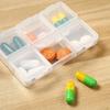 Cazuela 6 Compartment Pill Organizer Case Portable Pill Box Small Pill Container for Purse or Pocket, Excellent Pill Storage Case (Pack of 2) view 2