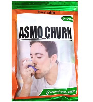 GAHARWAR Ayurvedic ASMO CHURNA (Pack of -1) 30 Sachets,Helpful in the Natural way relief to cough,Allergic bronchitis-by Rushabh Gaharwar pharma