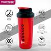 Trueware Tornado Gym Shaker With PP Blender Ball | Plastic | 700 ML | Red | Leak Proof | Ideal for Protein | Preworkout and BCAAs, BPA Free | Ideal Workout Thender for Fitness Lovers view 4