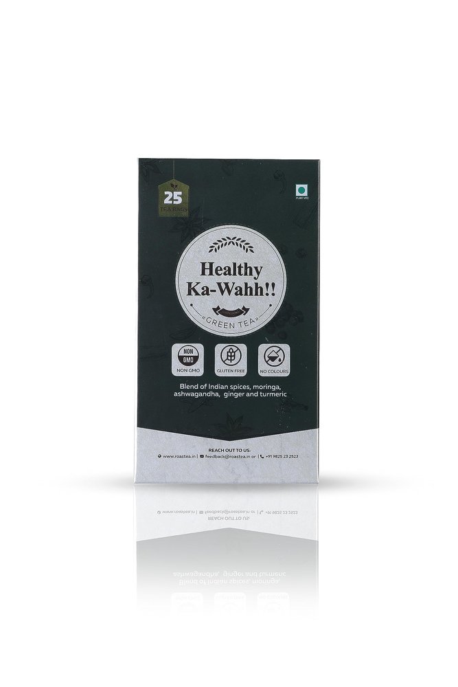 Roastea Healthy Ka-Wahh! Pack of 25 Tea Bags | Immunity Booster | Helps in Weight Managment & Relieves Stress