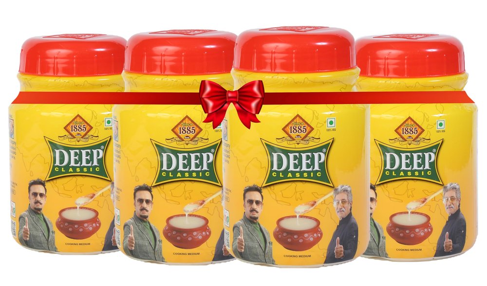 Deep Classic Cooking Medium 4 Litre Combo Pack (1Lx4)