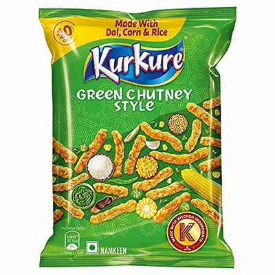 Kurkure Green Chutney Rajasthani Style, 47g (Weight May Vary) (Pack of 3) Kten