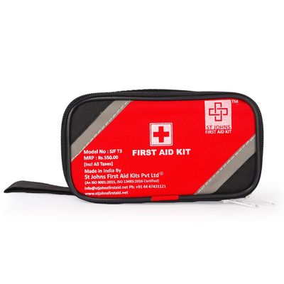 First Aid Pouch Box of ST JOHNS For Travel