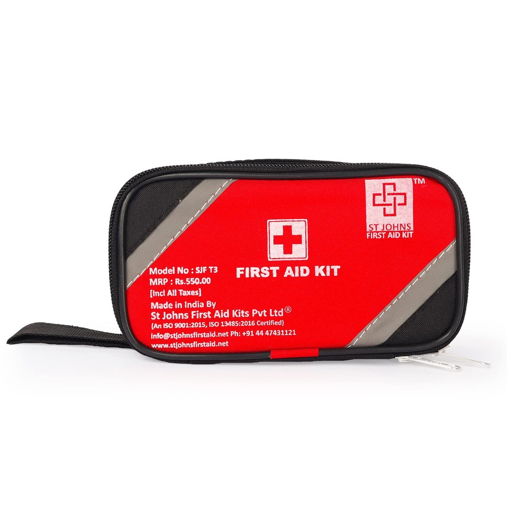First Aid Pouch Box of ST JOHNS For Travel