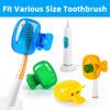 Eaezerav 4 Pack Toothbrush Covers, Portable Plastic Toothbrush Head Case for Travel, Business, Camping, School, Home view 3