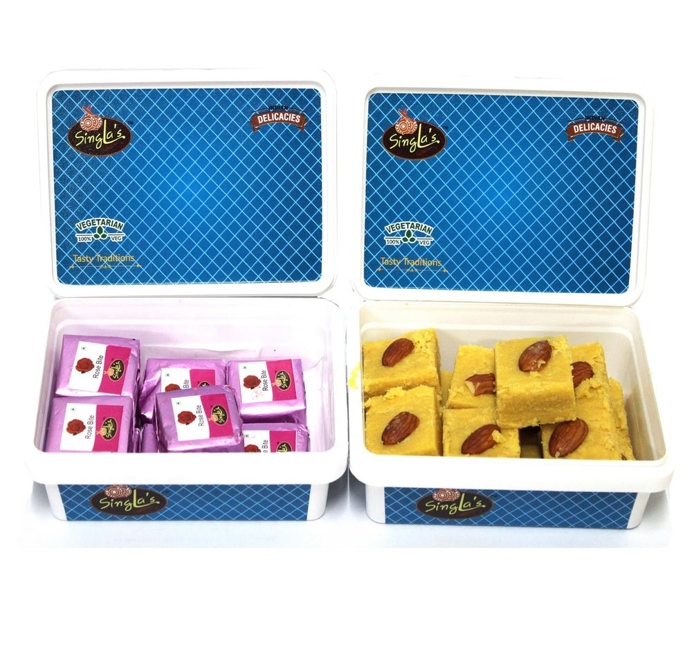Singla Sweets Rose Bite 200g and Patisa Burfi 200g Combo pack of 2 (400g)