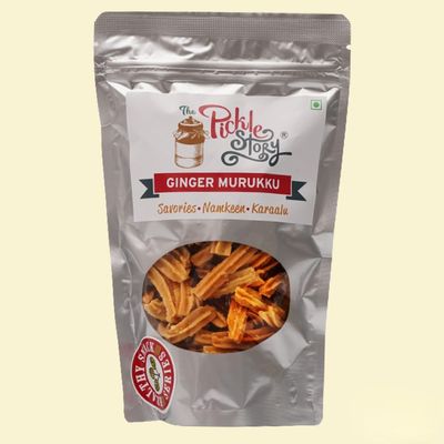The Pickle Story - Ginger (Adhrak/Allam) Murukku - 100 Grams, Pack of 2 (100 Grams X 2)