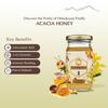Himalayan Firefly Acacia White Honey  250ml  100% Pure Himalayan Honey  Natural Sweetener with Mild Floral Flavor  No Added Sugar  Glass Bottle view 3