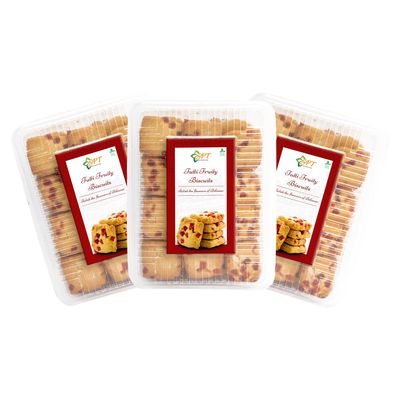 SPT Tutti Fruity Biscuits | 1.2Kg | Authentic Biscuits By Shree Parswa Traders | Oats, Ghee Choco, Coconut Powder, Almonds, Pistachios | Traditional Tutti Fruity Biscuits