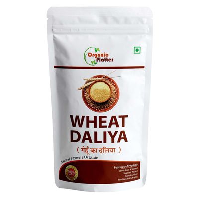 Wheat Daliya |Broken Wheat| Dalia| Gehu ka Daliya| Khapli Wheat Daliya| High Protein Daliya|Bulgur wheat - POUCH (900)