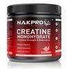 NAKPRO Micronised Creatine Monohydrate Powder 250g Jar, Pink Guava | 3g Creatine/Serving | Trustified Certified | Rapid Absorption Pre/Post Workout Supplement for Muscle Repair & Recovery view 1