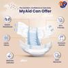 MYAID Unisex Easy Adult Diaper X-Large Size Tape Style with odour lock, Unisex,Higher Absorption & Longer Comfort,Secure Fit,Anti-Bacterial,Skin Friendly,Easy to Use (XL-Size,30 Counts, Pack of 3) view 4