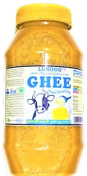 G400 Lukoog Cow Ghee 400 grams Ghee Special Desi Gawa Cow Ghrita,Authentic Indian Tasty,Great for Skin,at bay Boosts Intestinal Health,It must be your choice,if do not like it,can return it