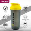 Trueware Tornado Gym Shaker With Steel Blender Ball | Plastic | 700 ML | Yellow | Leak Proof | Ideal for Protein | Preworkout and BCAAs, BPA Free | Ideal Workout Thender for Fitness Lovers view 4