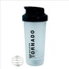 Trueware Tornado Gym Shaker With Steel Blender Ball | Plastic | 700 ML | Black | Leak Proof | Ideal for Protein | Preworkout and BCAAs, BPA Free | Ideal Workout Thender for Fitness Lovers view 1