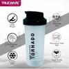 Trueware Tornado Gym Shaker With Steel Blender Ball | Plastic | 700 ML | Black | Leak Proof | Ideal for Protein | Preworkout and BCAAs, BPA Free | Ideal Workout Thender for Fitness Lovers view 4