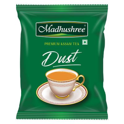 Madhushree Dust Tea 1kg - Premium Assam Ctc Blend - Strong & Rich in Colour - Refreshing Chaipatti for Milk Chai - Aromatic Flavor - Authentic Assam Ctc Tea
