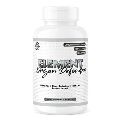 Wellsports- Element Organ Defender | Organ Defender | liver detox | Organ Support | TUDCA | Cordyceps Sinesis | NAC | Kidney Supports | Prostate | (90 Tabs)