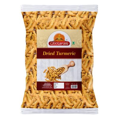 Ghotaram Sahagalli Raw Whole Turmeric Sticks Haldi Gatiya Sabut Haldi Whole Haldi | TURMERIC GHATTA/SABUT HALDI | Whole Turmeric Sticks Organically Grown Haldi Gatiya-240Gx1Pk