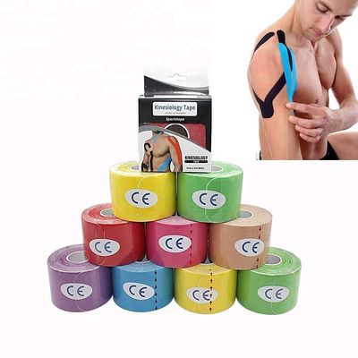 Ri Medical & Physio Equipment Kinesiology Athletic Sports Lifting Cotton Tape Physical Therapy Equipment, Multicolor