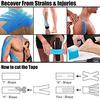 Ri Medical & Physio Equipment Kinesiology Athletic Sports Lifting Cotton Tape Physical Therapy Equipment, Multicolor view 2