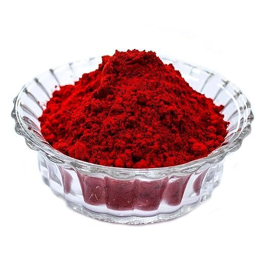 PUSPANJALI HERBALS Sampoorn Aradhna, Natural and Pure Red Kumkum, Roli, Sindoor for Pooja and Tilak (Airtight, 500 Gram) (500)