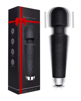 7Seas Waterproof Rechargeable Personal Body Massager for Women | Cordless Handheld Wand with 20 Vibration Modes & 8 Speed Patterns | Perfect for Pain Relief Massage (1Pcs)(Multicolor)