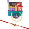 SFU E Com Premium Chocolate Celebration With Delcious Dark Fantasy | Rakhi Chocolate for Brother | Elephant Pearl Rakhi With Chocolates | Roli, Chawal, Chandan, Misri | 209 view 1