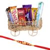 SFU E Com 6 Pieces Chocolate Gift Combo | Rakhi Chocolate for Brother | Premium Elephant Pearl Designer Rakhi With Chocolates | Roli, Chawal, Chandan, Misri | 664 view 1