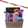 SFU E Com Delicious Chocolate Gift Combo | Rakhi Chocolate for Brother | Elephant Pearl Rakhi With Chocolates | Roli, Chawal, Chandan, Misri | 1013 view 1