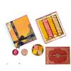 Dessert Drama Premium Gifted Sweet/Mithai Box Flavoured Kaju Katli Rose, Kesar Kaju Katli, Cranberry Kaju Katli, Plain Kaju Katli Indian Mithai Box 500gm Sweet Box With Rakhi For Brother view 1