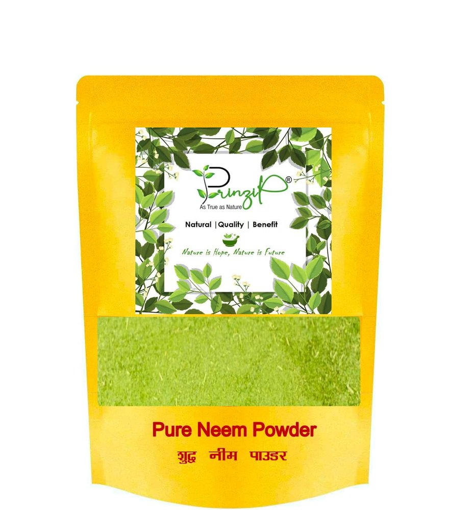 PRINZIP 100% Pure Natural Organic Herbs Pure & Natural Neem Powder (Sun Dried & Stemless) for Face, Skin, Hair Growth Pack (1KG)