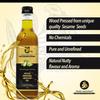 Shree Aanantam Cold Pressed Sesame Gingelly Oil - 1Liter x 5 | Bottle | Kolhu/Kacchi Ghani/Chekku | Gingelly Oil | Natural | Chemical-Free | Wood Pressed Sesame Oil for Cooking. - 1l (Pack of 5) view 4
