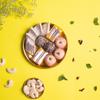 Dessert Drama Premium Gifted Sweet/Mithai Box Assorted Kaju Katli Sweets, Chocolate Ice Ball, Kaju Apple, and Kaju Kesar Roll Sweets Box 900gm Sweet Box With Rakhi For Brother view 4