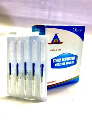 PCS POWEREST Sterile Acupuncture Neddles 200 Needles 200 Tube In Blister Packing (0.25X25mm (1 cun))