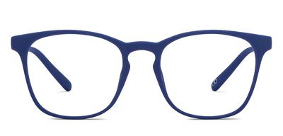 HUSTLR Kids Zero Power Bluecut & Antiglare Computer Eyeglasses | Blue Full Rim Square | As Seen On Shark Tank | Peyush Bansal Glasses | For Kids Age 8-12 yrs | HP D15011L