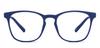 HUSTLR Kids Zero Power Bluecut & Antiglare Computer Eyeglasses | Blue Full Rim Square | As Seen On Shark Tank | Peyush Bansal Glasses | For Kids Age 8-12 yrs | HP D15011L view 1