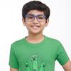 HUSTLR Kids Zero Power Bluecut & Antiglare Computer Eyeglasses | Blue Full Rim Square | As Seen On Shark Tank | Peyush Bansal Glasses | For Kids Age 8-12 yrs | HP D15011L view 3