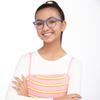 HUSTLR Kids Zero Power Bluecut & Antiglare Computer Eyeglasses | Blue Full Rim Square | As Seen On Shark Tank | Peyush Bansal Glasses | For Kids Age 8-12 yrs | HP D15011L view 4