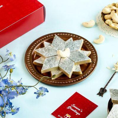 DI MITHAI NATION Kaju katli Traditional Indian Desert Mithai for Special Occasion (200 Gram)