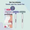 Sirona Bikini Razor for Women (Pack of 2) | Japanese Precision Shave, Nono-Blade Technology | For Irritation Free Shaving for Bikini Line | Chromium & PTFE-Coated | No Cuts | Safe & Hygiene view 2