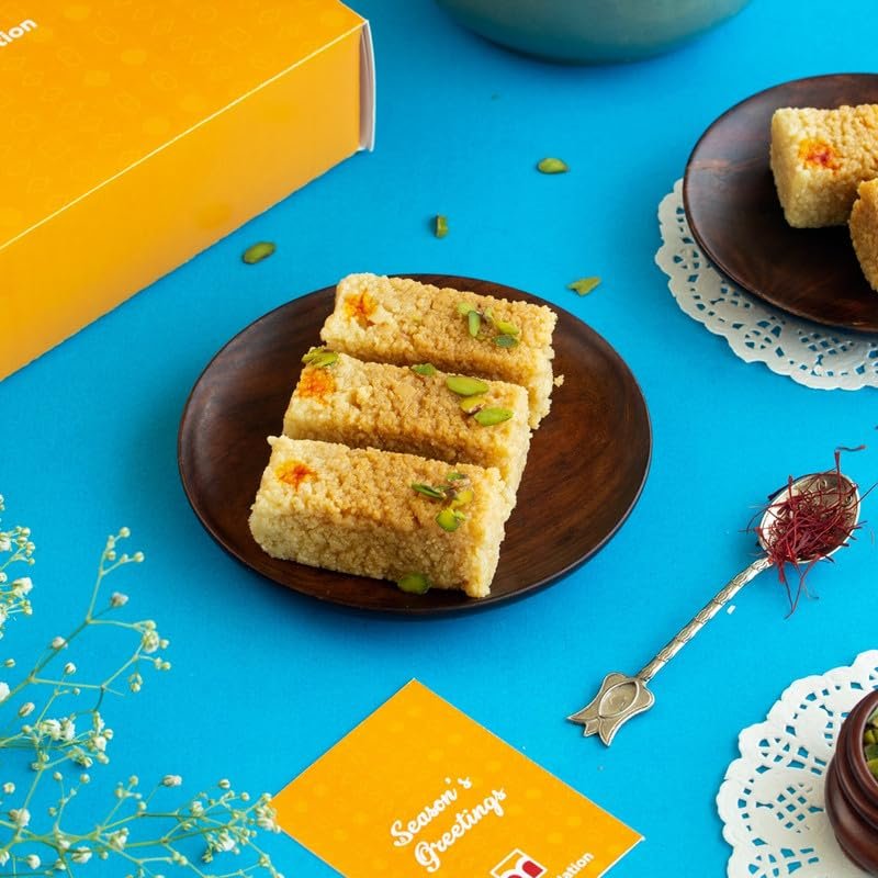 DI MITHAI NATION Milk Cake Traditional Indian Desert Mithai for Special Occasion (400 Gram)