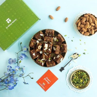 DI MITHAI NATION Dhoda Burfi Traditional Indian Desert Mithai for Special Occasion (400 Gram)