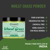STAMIO Wheat Grass Powder 100 gm for Men & Women | Triticum aestivum | Immunity | In Jar | In Jar 3.53 oz view 2